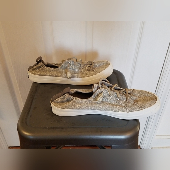 Sperry Women's  Top Sider  Gray White  Size 10 - Picture 7 of 15